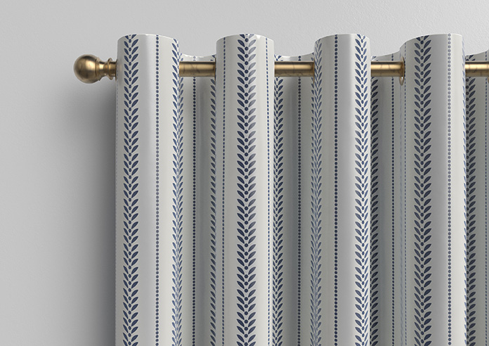 Laurel Stripe, Navy - Made to Measure Curtains - Image 12